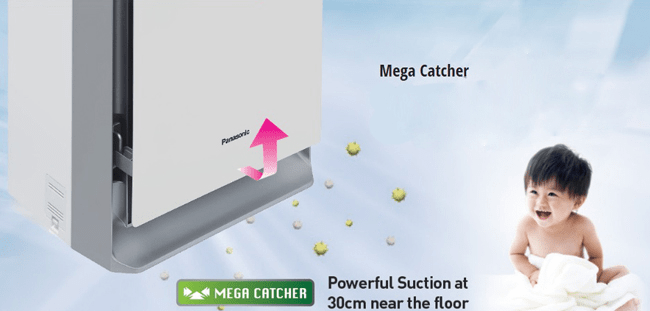 Công nghệ MEGA Catcher trên máy lọc không khí và tạo ẩm Panasonic F-VXK70A